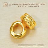  Charm Trụ Tròn Vảy Rồng Nhỏ - Bạc 925 Mạ Vàng Cao Cấp 