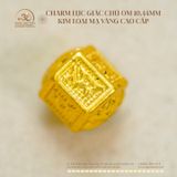  Charm Lục Giác Chú Om 10.44mm - Kim Loại Mạ Vàng Cao Cấp 