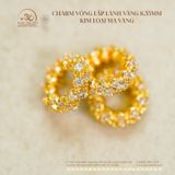 Charm Vòng Lấp Lánh  8,55mm - Kim Loại Mạ Vàng Cao Cấp 