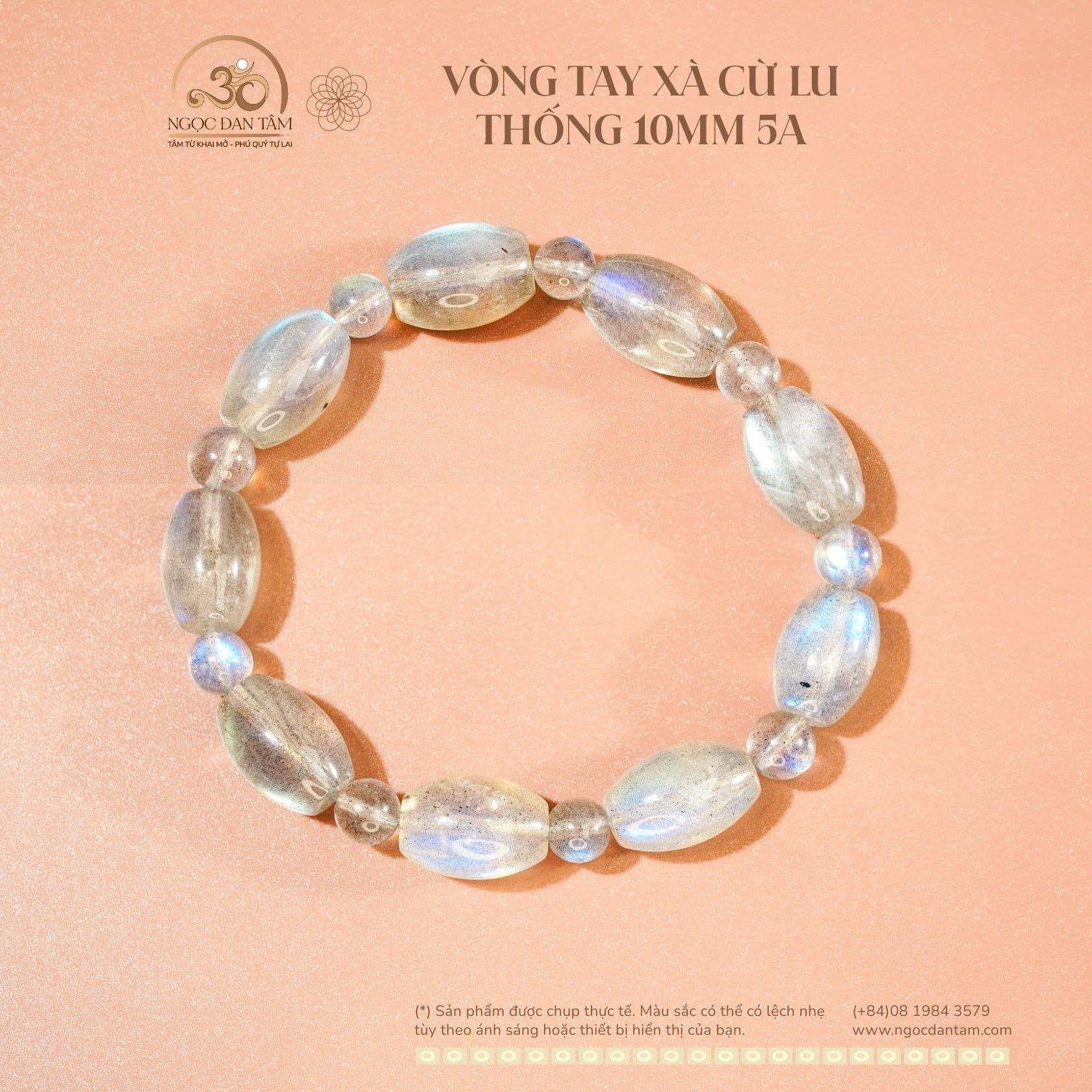  Vòng Tay Xà Cừ Lu Thống 10mm 5A 