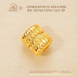  Charm Bánh Xe Đôi 8.5mm - Bạc 925 Mạ Vàng Cao Cấp 