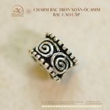  Charm bạc tròn xoắn ốc 8mm - Bạc Cao Cấp 