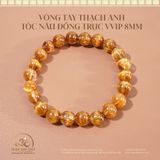  Vòng Tay Tóc Nâu Đồng Trục VVIP 8mm 