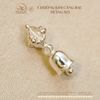 Charm Chuông Kim Cang Bạc Trắng 925