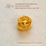  Charm Đan Dây Đính Đá Mạ Vàng 9,43mm - Kim Loại Mạ Vàng Cao Cấp 