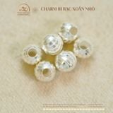  Charm Bi Bạc Xoắn Nhỏ 3.57mm - Bạc Cao Cấp 