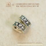 Charm Đệm Chữ Vạn Nhỏ - Bạc 925 Cao Cấp 