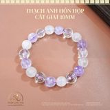  Vòng Tay Thạch Anh Hỗn Hợp Cắt Giác 10mm 