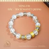 Vòng Tay Hắc - Bạch Nguyệt Quang Phối Charm 