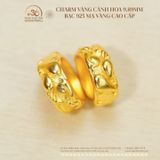  Charm Vàng Cánh Hoa 9.89mm - Bạc 925 Mạ Vàng Cao Cấp 