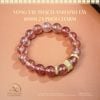 Vòng Tay Đá Thạch Anh Dâu Tây 10mm 2A Phối Charm