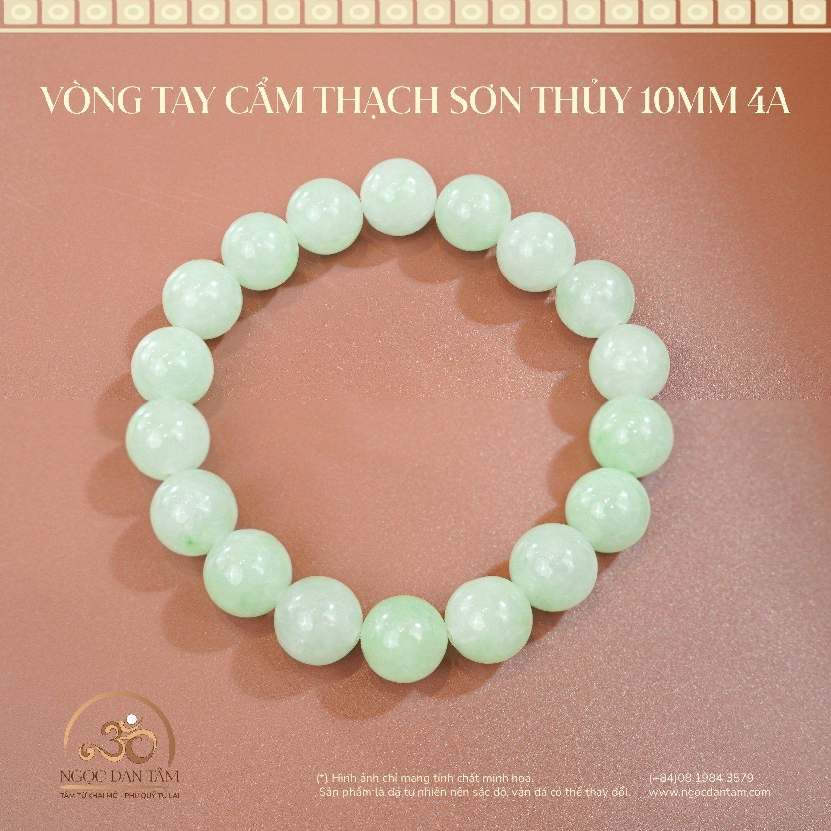  Vòng Tay Cẩm Thạch Sơn Thủy 10mm 4A 