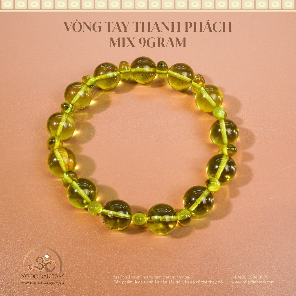  Vòng Tay Thanh Phách Mix 9gram 