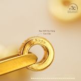  Charm Đệm Tròn Chữ Vạn Nhỏ 7mm - Bạc 925 Mạ Vàng Cao Cấp 