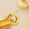  Charm Đệm Tròn Chữ Vạn Nhỏ 7mm - Bạc 925 Mạ Vàng Cao Cấp 