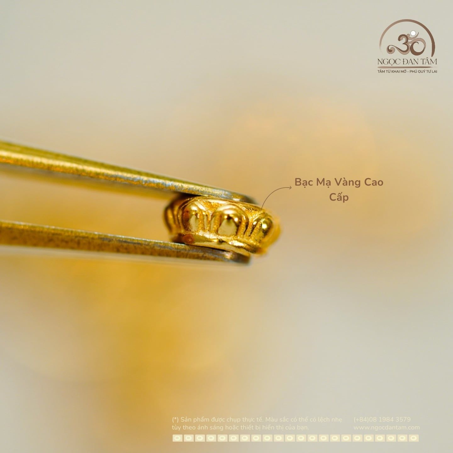  Charm Tròn Dẹp 4mm - Bạc Mạ Vàng Cao Cấp 