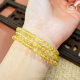  Chuỗi Vòng Tay Thạch Anh Tóc Vàng 5mm 6A 