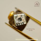  Charm Bát Giác 7.39mm - Bạc 925 Mạ Vàng 