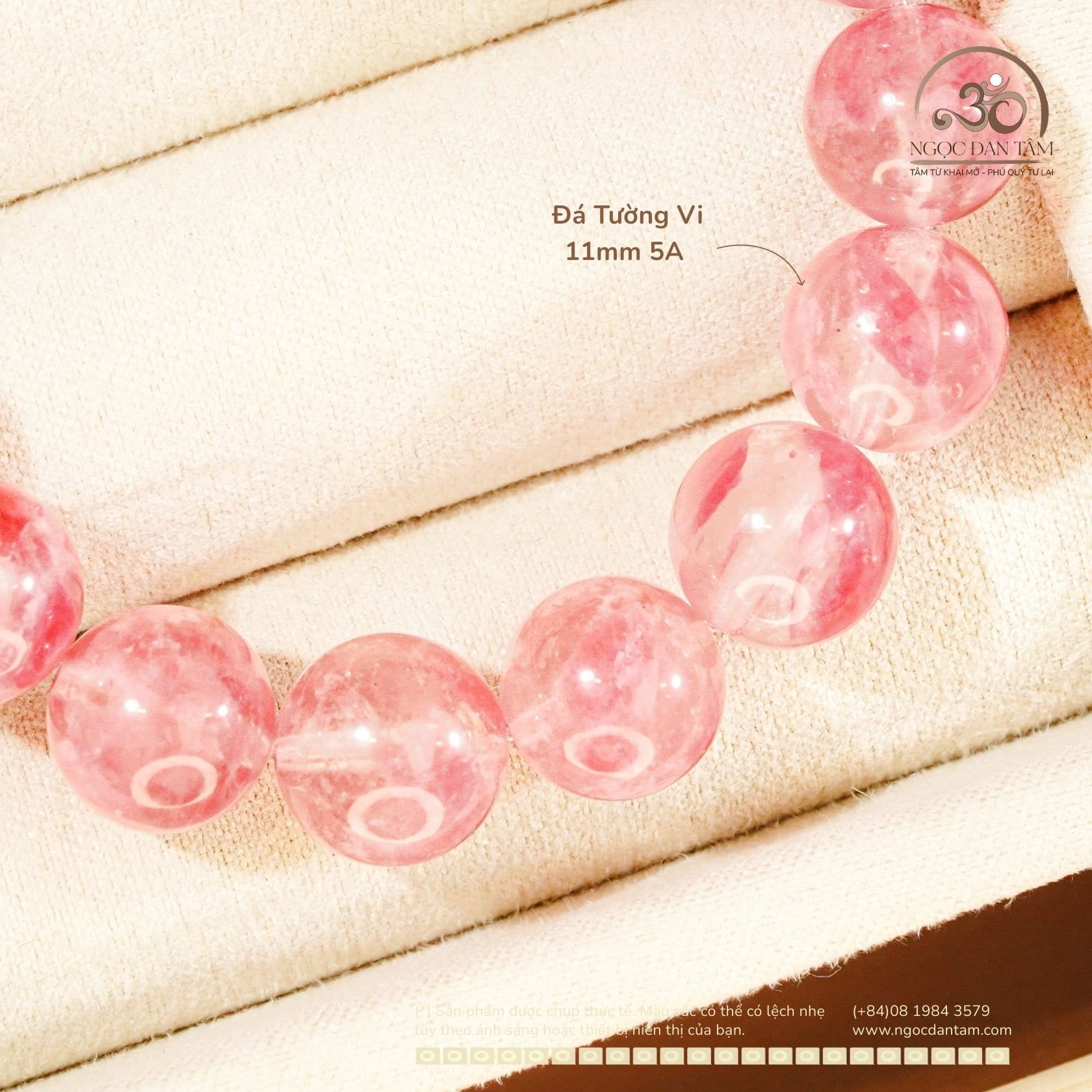  Vòng Tay Tường Vi 11mm 5A 