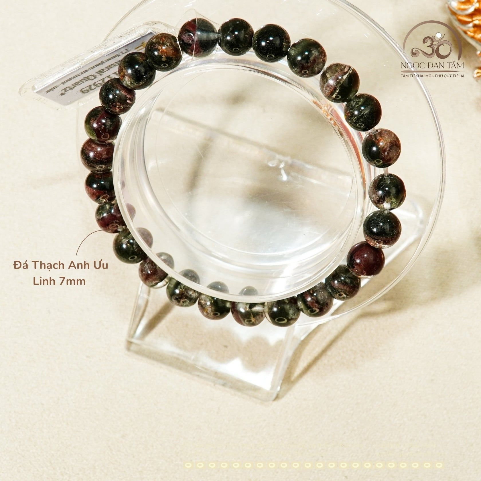  Vòng Tay Đá Thạch Anh Ưu Linh 7mm (Ưu Linh Hoa) 