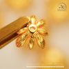  Charm Đế Hoa Nhỏ 8mm - Bạc 925 Mạ Vàng Cao Cấp 