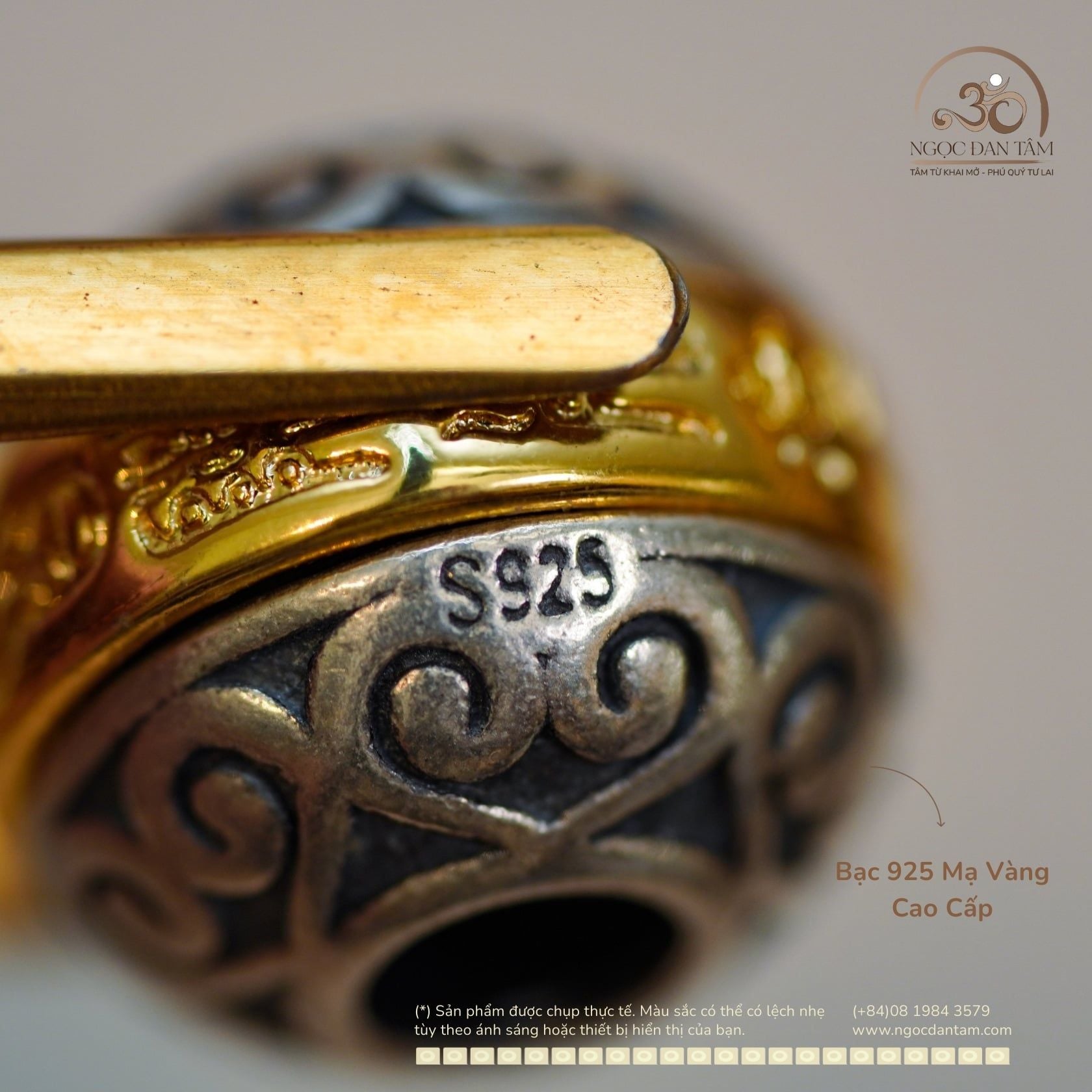  Charm Thái Tuế (Nhỏ) - Bạc 925 Mạ Vàng Cao Cấp 