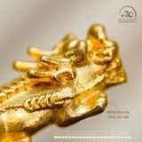  Tỳ Hưu 101 - 33,25mm - Đồng Thau Mạ Vàng 999 Cao Cấp 