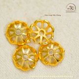  Charm Ốp Đệm Nhỏ 7,86mm  - Kim Loại Mạ Vàng 