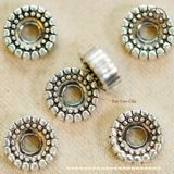  Charm Đệm Bánh Xe Bạc 7.61mm - Bạc 925 Cao Cấp 