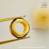  Charm Tròn Lục Giác 7mm - Bạc 925 Mạ Vàng Cao Cấp 