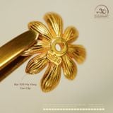 Charm Đế Hoa Lớn 11mm -  Bạc 925 Mạ Vàng Cao Cấp 