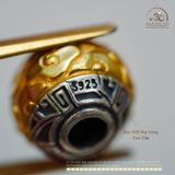  Charm Tường Vân 10,74mm - Bạc 925 Mạ Vàng Cao Cấp 