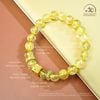  Thạch Anh Tóc Vàng 8mm 7A Phối Charm Bạc Mạ Vàng 