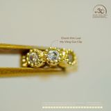  Charm Tròn Gợn Sóng Bạc Mạ Vàng 8,34mm - Bạc 925 Mạ Vàng Cao Cấp 