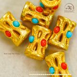  Charm Lu Thống 2 Màu 9.53mm - Kim Loại Mạ Vàng Cao Cấp 