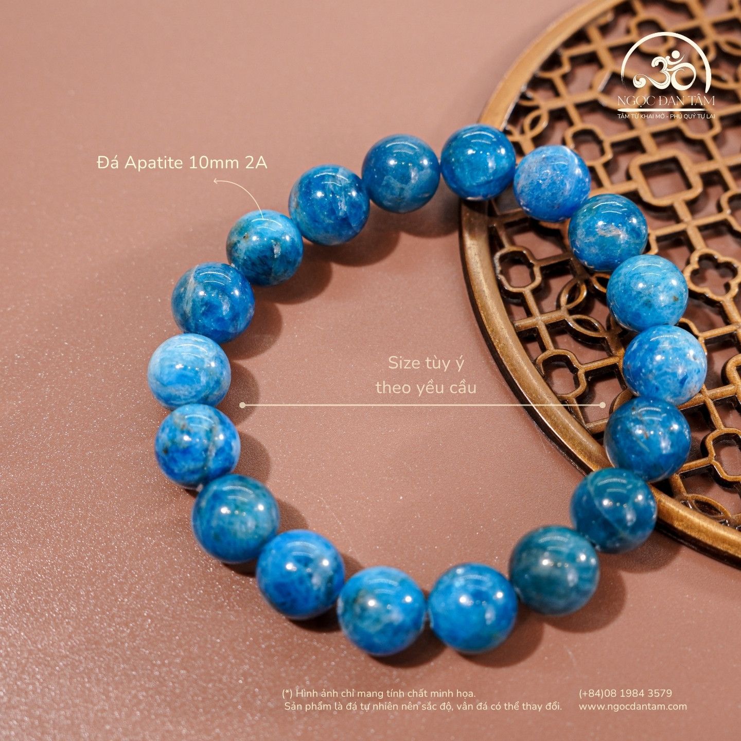  Vòng Tay Apatite 10mm 2A 