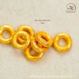  Charm Tròn Mạ Vàng 6mm - Bạc Mạ Vàng Cao Cấp 
