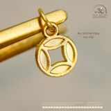  Charm Treo Đồng Tiền 8.02mm - Kim Loại Mạ Vàng Cao Cấp 