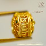  Charm Thùng Đính Ngọc 9,83mm - Kim Loại Mạ Vàng Cao Cấp 