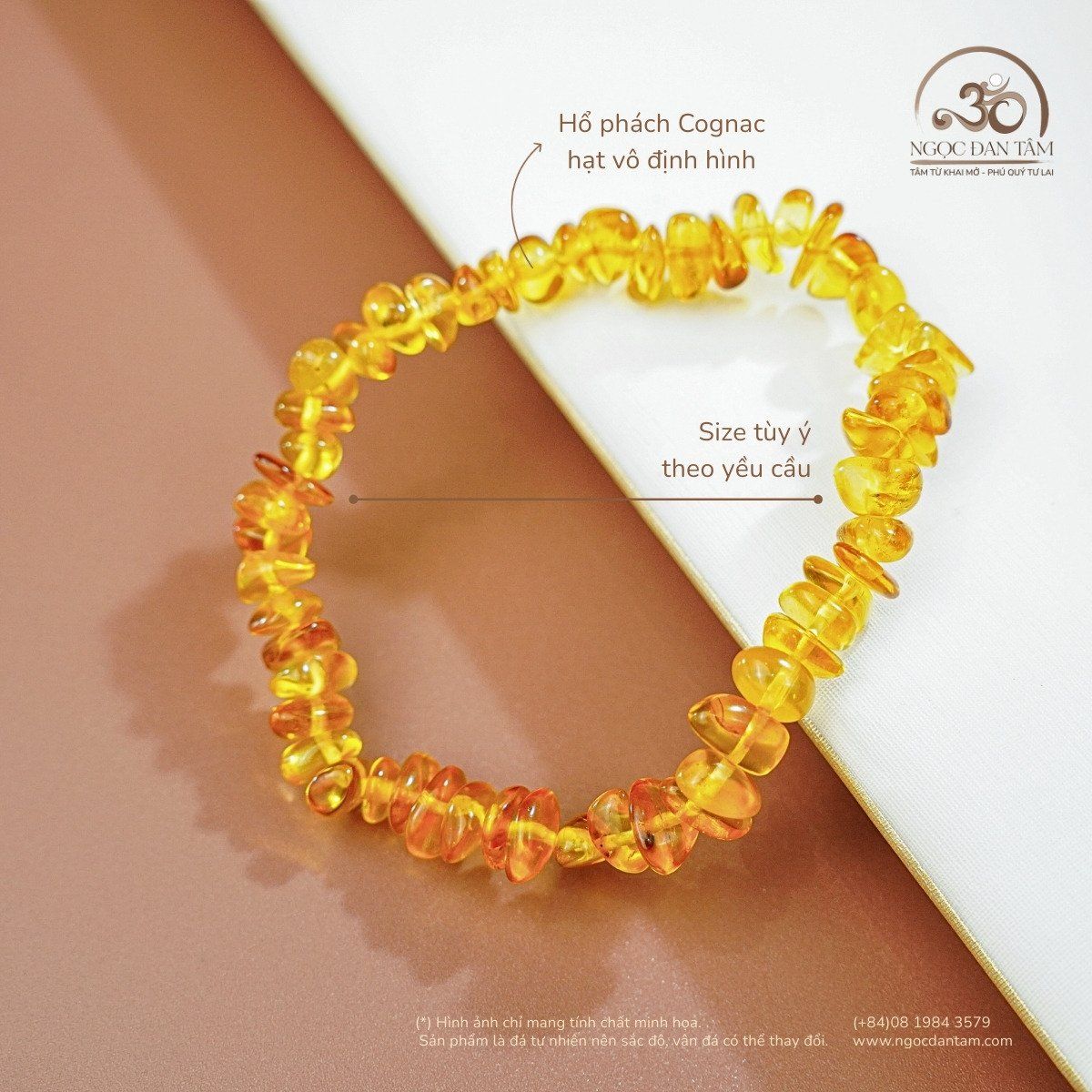  Vòng Tay Ngọc Phách An Xuân 5gram (Cognac) 