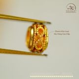  Charm Tròn Họa Tiết 6mm - Kim Loại Mạ Vàng 