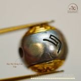  Charm Tròn Bạc 925 Mạ Vàng 11.34mm 