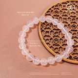  Vòng Tay Thạch Anh Hồng Đậm 8mm - 10mm 5A 