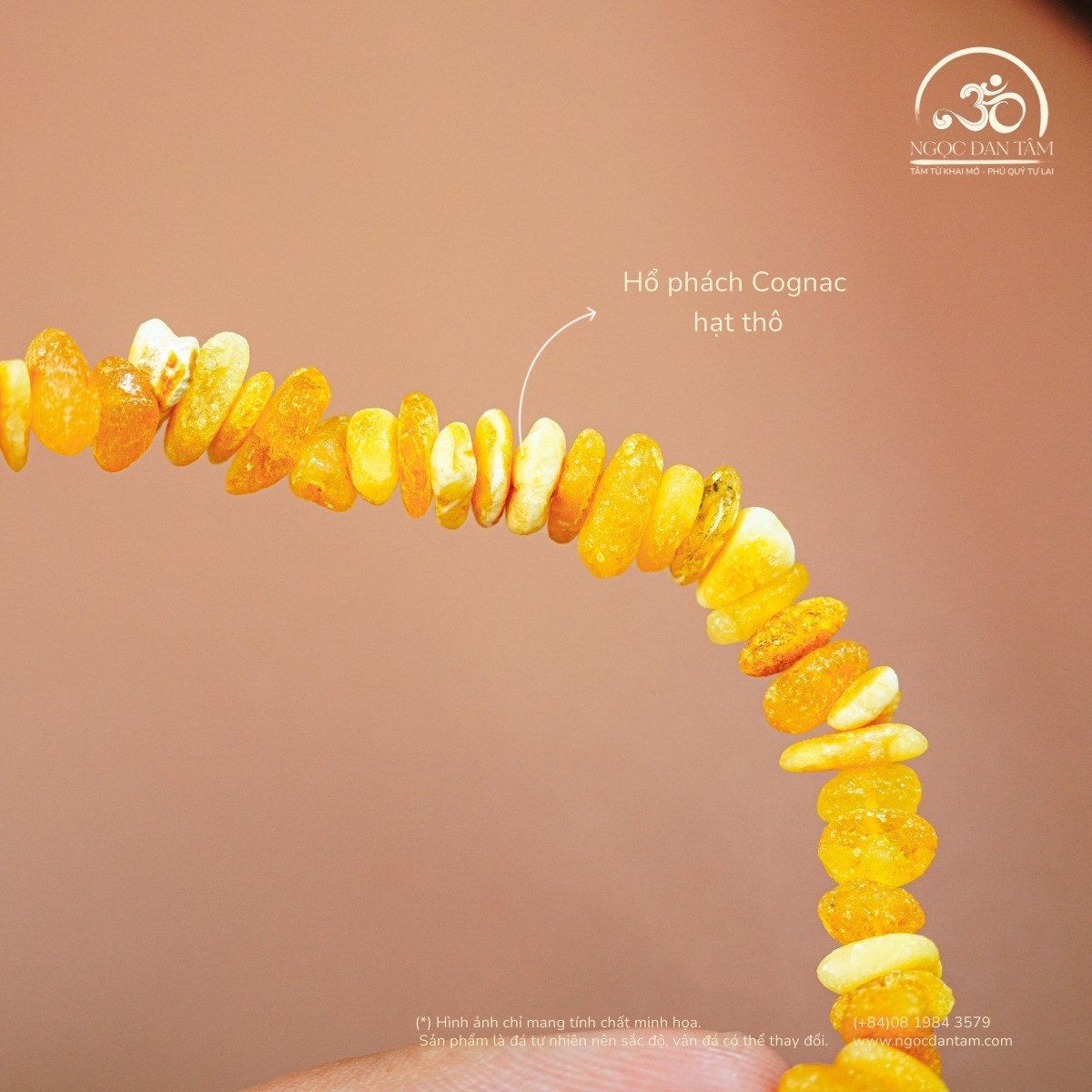  Vòng Tay Ngọc Phách An Xuân 5gram (Cognac Thô) 