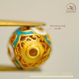  Charm Tròn Kho Báu 9.76mm - Kim Loại Mạ Vàng Cao Cấp 