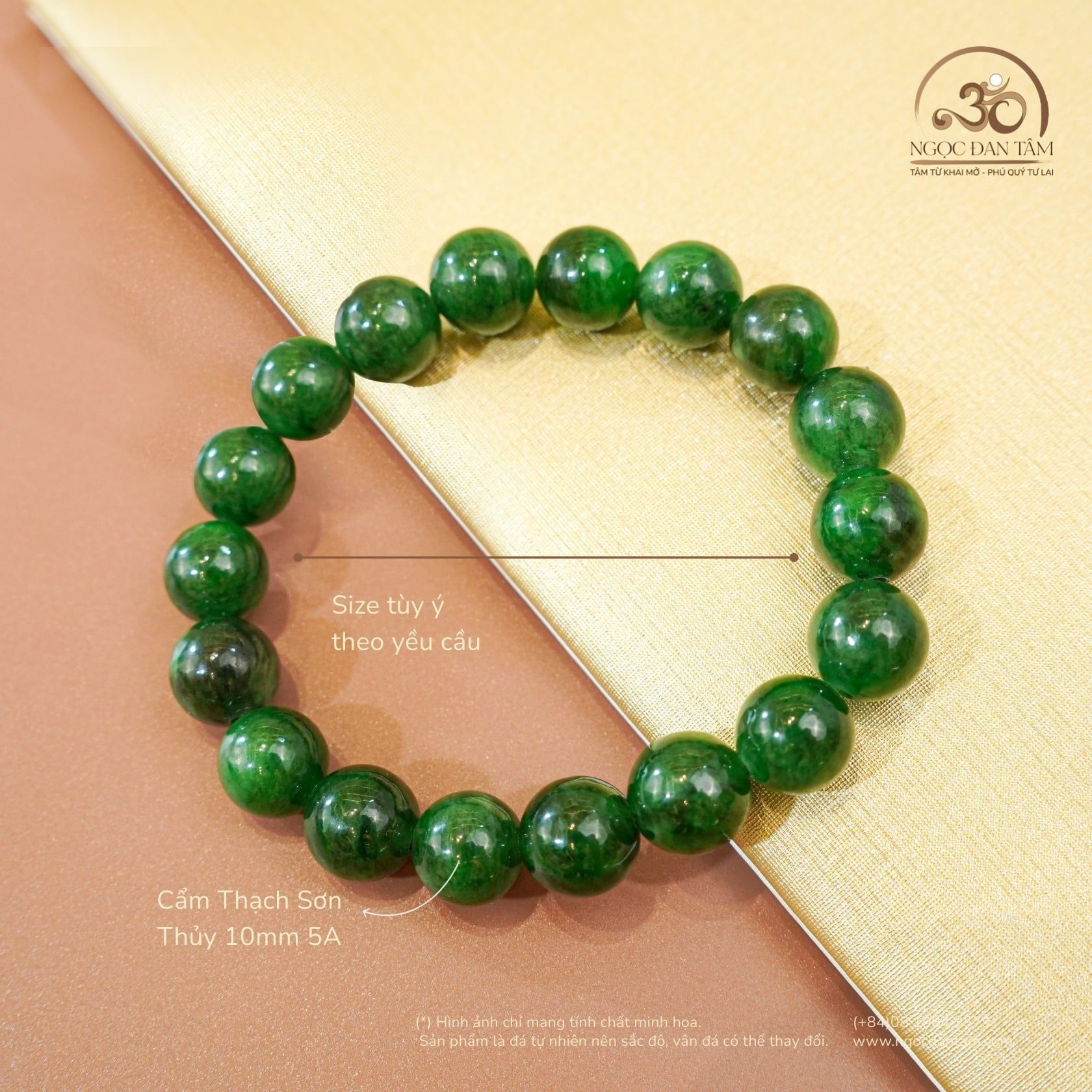  Vòng Tay Cẩm Thạch Sơn Thủy 10mm 5A 