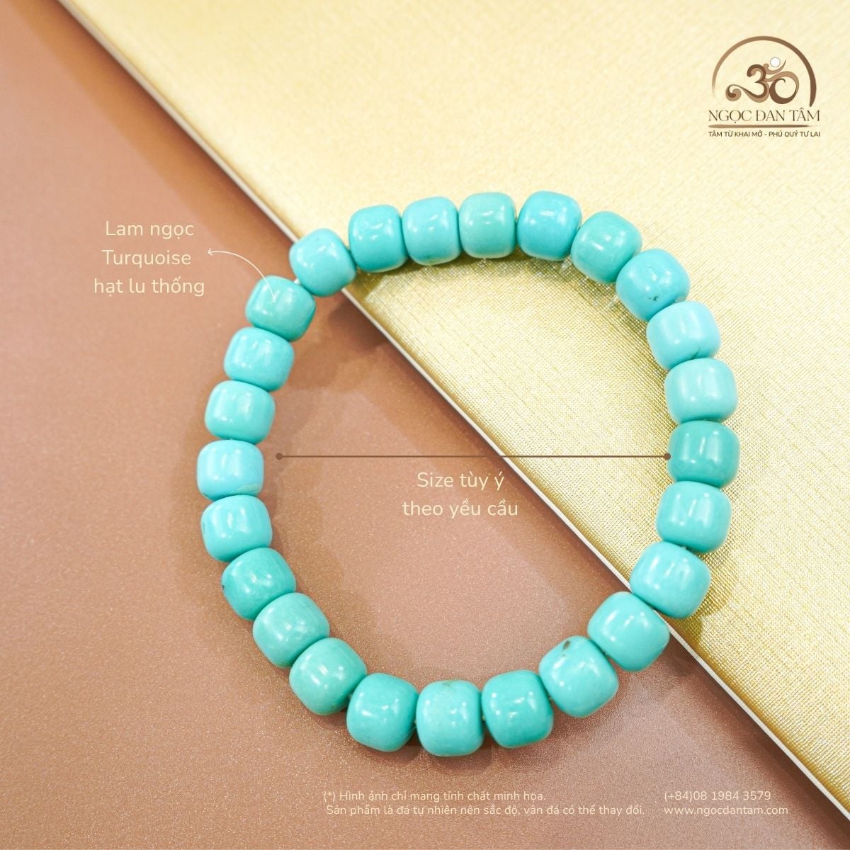  Vòng Tay Lam Ngọc Lu Thống 7mm 