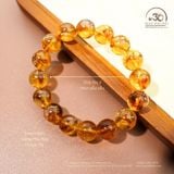  Vòng Tay Thạch Anh Vàng Hoa Bay 11mm 3A 