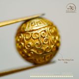  Charm Bi Tường Vân 9.74mm - Bạc Mạ Vàng Cao Cấp 