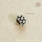  Charm Đệm Vảy Rồng Lớn 7mm - Bạc Cao Cấp 